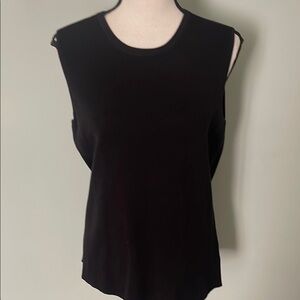 Talbots Black Sleeveless Sweater sz LP